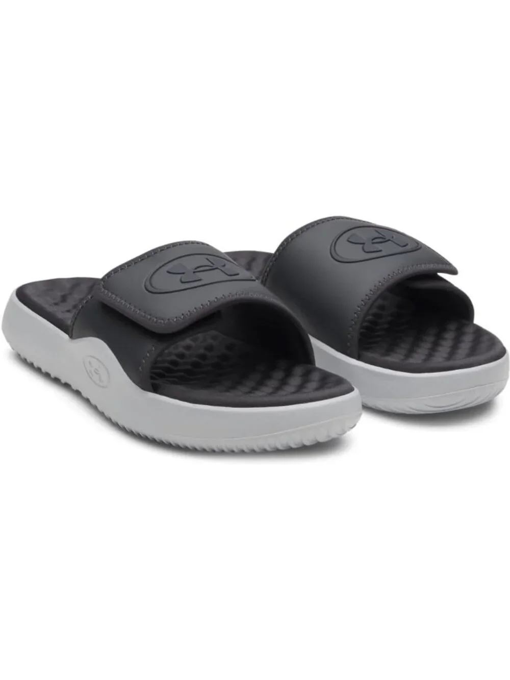 Men's Black Solid Ignite Pro Slide Comfort Soft Rubber Slip On Flat Sandal Shoes